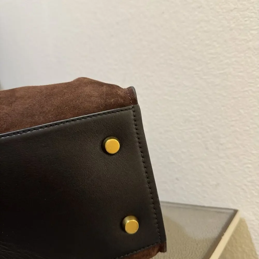 Marc Jacobs Satchel Shoulder bag ‘Dakota’ - Suede Dark Brown - Picture 13 of 16
